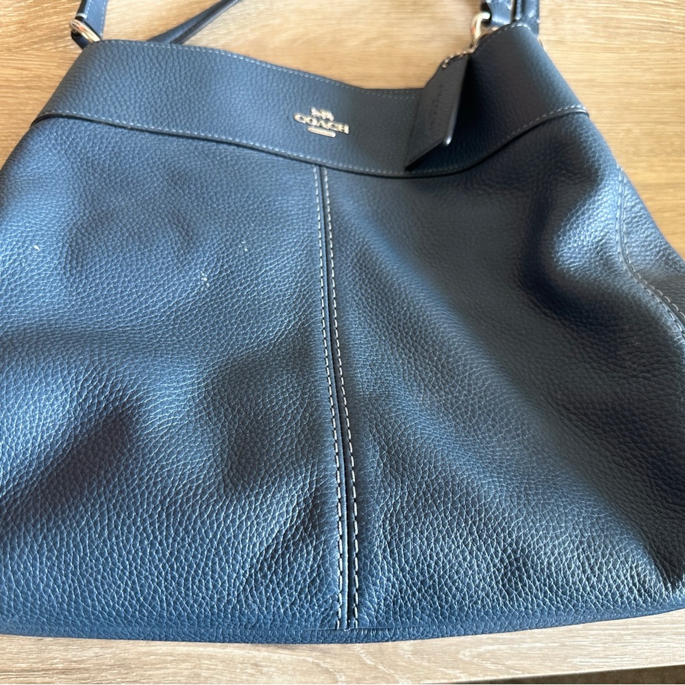 Coach purse. Stone blue grey.